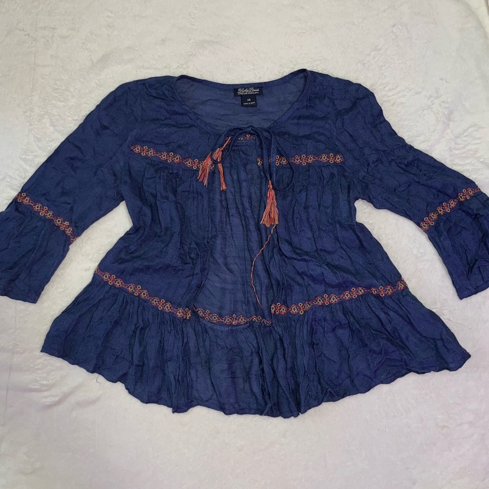 Lucky Brand versatile bohemian top. Size XS.